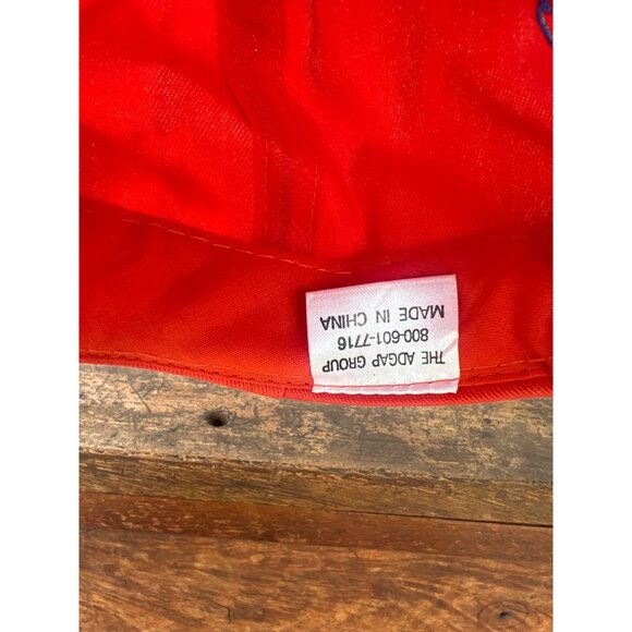 Vintage Red & Blue 76 Sparks Oil Snapback Hat Adjustable Retro Style G3 - Picture 5 of 6